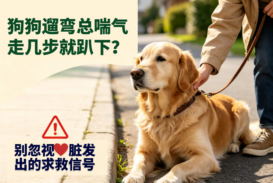狗狗遛弯总喘气、走几步就趴下?别忽视心脏发出的求救信号