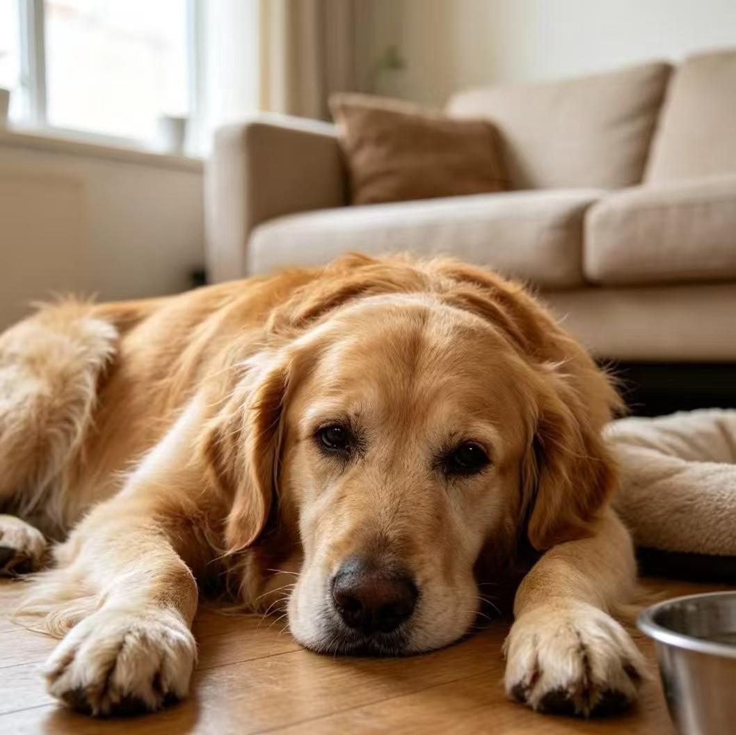 八岁金毛犬突然站不起来后腿发凉,确诊纤维软骨栓塞