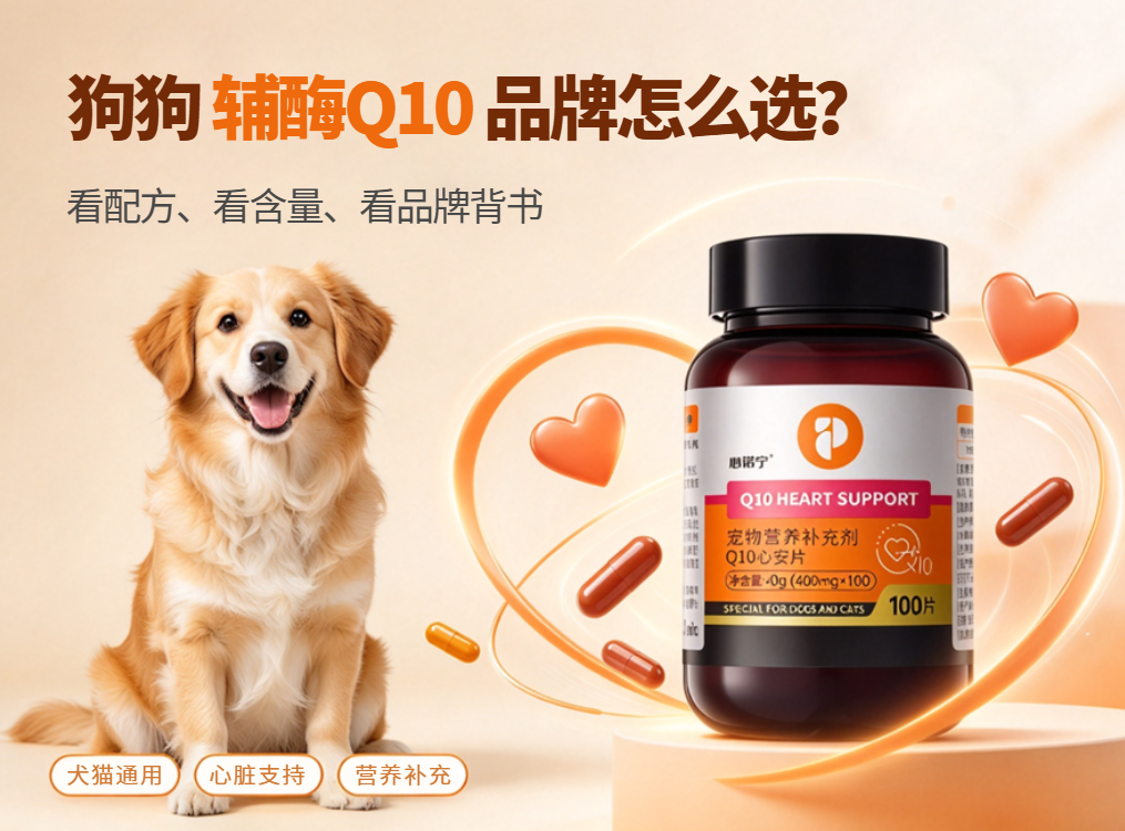 狗狗辅酶Q10品牌怎么选?3步锁定靠谱产品,犬只日常护心必备