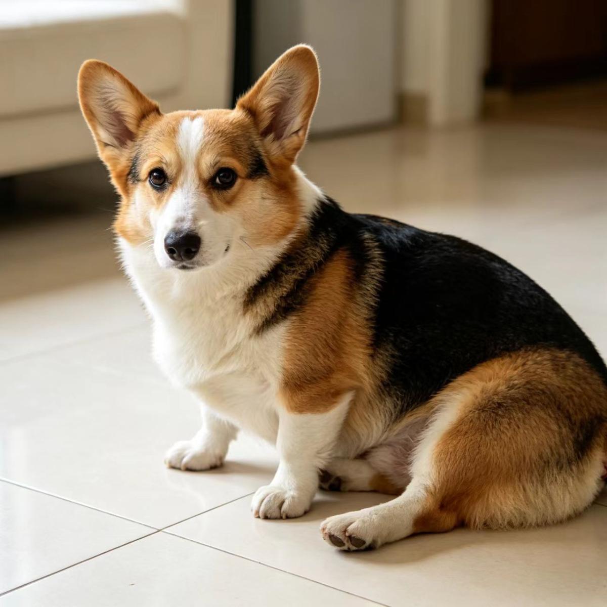 三岁柯基犬吞食鸡骨后呕吐便血,疑似肠穿孔